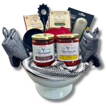 TONIGHT WE PASTA! Deluxe Gourmet &#39;Black&#39; Gift Baskets from Marano Foods - £96.15 GBP