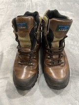 VTG. LL BEAN GoreTex Boots Leather Vibram Men&#39;s 10M Hiking Hunting Waterpproof - £44.59 GBP
