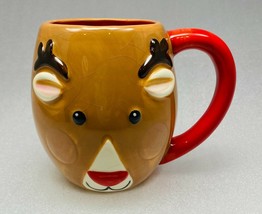 Magenta Rudolph the Red Nosed Reindeer Character Coffee Cup Mug Relief - £17.40 GBP