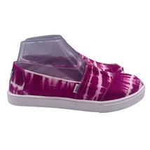 TOMS Alpargata Cupsole Slip On Shoes Fuchsia Rose Canvas Flats Womens 6.5 - $39.59