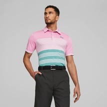 Puma 538997 Mattr Track Polo Shirt Pink / Green ( S ) - £69.97 GBP