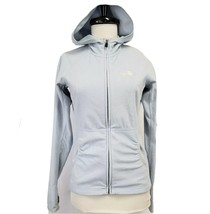 Womens The North Face Tamara light blue full zip Hooded Fleece Jacket si... - $15.00