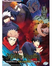 Jujutsu Kaisen Season 1-2 &amp; Movie Complete Anime DVD [English Dub] [Fast Ship] - £31.16 GBP
