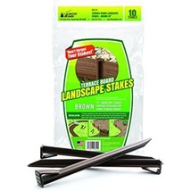 Master Mark Plastics 99310 Terrace Board 10 Inch 10 Pack, Brown Stakes, - $20.42