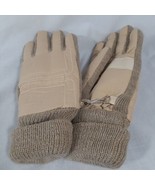 Womens B 7.5-8.5 Tan Polyester Cotton Gloves Fourchette and Cuff Rayon L... - £6.04 GBP