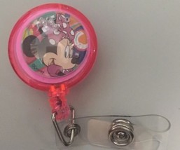 Minnie Mouse Bubble Bead badge reel key card ID lanyard retractable Rn D... - $9.50