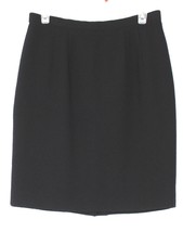 Vtg 80s Karl Lagerfeld 40 US 8 Black 100% Wool Pencil Skirt France - £37.96 GBP