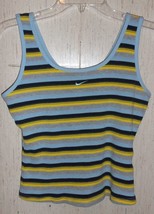 EXCELLENT WOMENS NIKE STRIPE TANK TOP  SIZE L (12/14) - £14.58 GBP