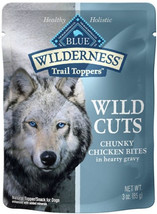 Blue Buffalo Wilderness Trail Toppers Wild Cuts Chicken in Gravy 3 oz - £16.89 GBP