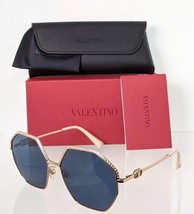 Brand New Authentic Valentino Sunglasses VA 2044 3004/80 59mm Gold Frame - £181.97 GBP