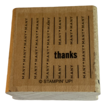 Stampin Up Rubber Stamp Many Thanks Words Thank You Card Making Sentiment Craft - £3.18 GBP