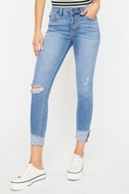 Kancan Distressed Cat&#39;s Whiskers Button Fly Jeans - £42.90 GBP