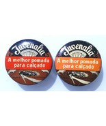 JUVENALIA ✱ 2 Different VTG Tin Cans Grease Antique Shoe Polish Portugal... - £26.40 GBP