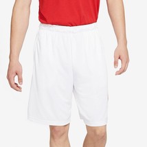 Nike Men&#39;s Dri-fit Printed-Logo Training Shorts Size L White B4HP - £19.77 GBP
