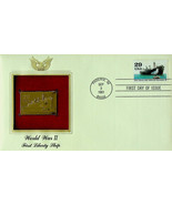 WORLD WAR II - First Liberty Ship (1991) Gold Stamp Replica - First Day ... - $4.29