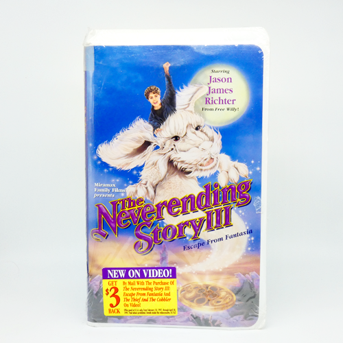 The Neverending Story 3: Escape From Fantasia (VHS, 1997) Jack Black- NE... - $12.86