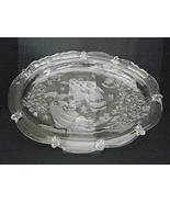 Mikasa Crystal Angel Plate Serving Dish Holidays Stars Trees 8&quot; Retired ... - £15.18 GBP
