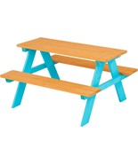 Teamson Kids - Wooden Outdoor Child Children Kids Picnic Table &amp;, Brown/... - $1,287.10 MXN