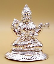 Mahalaxmi 999 Fine Silver Pure Silver Laxmi Special Diwali Puja Pooja Statue - £47.64 GBP