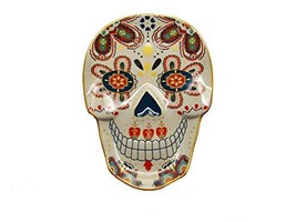 La Vida Loca Day of the Dead DOD Sugar Skull Dessert Plate - $29.69