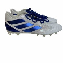 Adidas Mens Size 17 Freak Carbon Low Football Cleats White Royal Blue F97398 - $30.65
