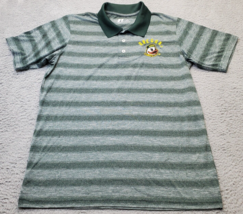 NCAA Oregon Ducks Russell Polo Shirt Football Mens Large Green Striped C... - £14.99 GBP