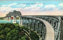Bridges Postcard Huey P Long Bridge New Orleans Louisiana - £7.74 GBP