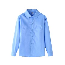 School Uniform Girls Boys School Button Shirts Tops Long Sleeve Cotton Shirt Boy - £29.51 GBP