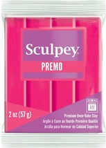 Sculpey Premo Clay 2oz Fluorescent Pink - £3.06 GBP