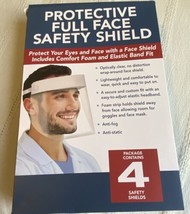 Protective Full Face Safety Shield Mask (Pack Of 4) - £7.90 GBP