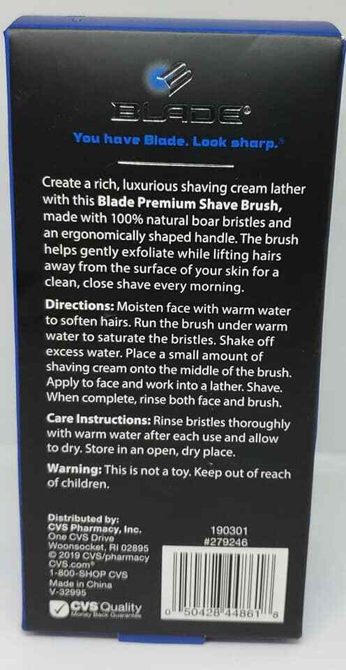 PREMIUM SHAVE BRUSH 100% NATURAL BOAR BRISTLES BLADE (LOC ECR-1) Item image 2
