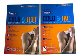 2 Pkgs/2 Per Pk Pain Hot &amp; Cold Patch Fast Relief Arthritis Strains Spra... - $6.81