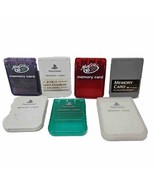 PS1 Memory Cards for the Sony PlayStation 1 Storage Lot Of 7 - €47,75 EUR