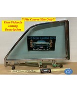 OEM 1964 Cadillac Eldorado Convertible RIGHT REAR QUARTER WINDOW GLASS &amp;... - $6,366.84 MXN