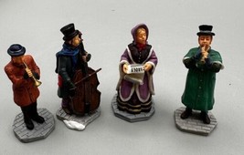Lemax  Christmas Village Caroler and Street Musicians Cello Trumpet Oboe  3Ins. - £33.79 GBP