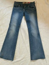 7 FOR ALL MANKIND Jeans Distressed Denim Beads Great China Wall Size 28/34 - £17.90 GBP