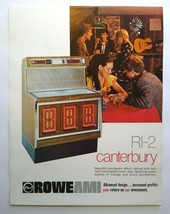 Rowe Model RI-5 Canterbury Jukebox FLYER Original Phonograph Music Art P... - £23.16 GBP