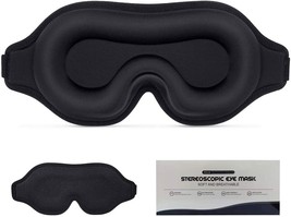 Eye mask for Sleeping, Adjustable Blindfold&amp; Sleeping mask, 3D Contoured... - $13.54