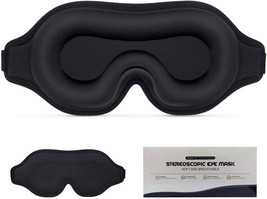 Eye mask for Sleeping, Adjustable Blindfold&amp; Sleeping mask, 3D Contoured... - £10.80 GBP