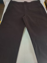Savane Tailored 2 U Mens Dress Slacks Size 42x30 Flat Comfort Waist Blac... - $12.07