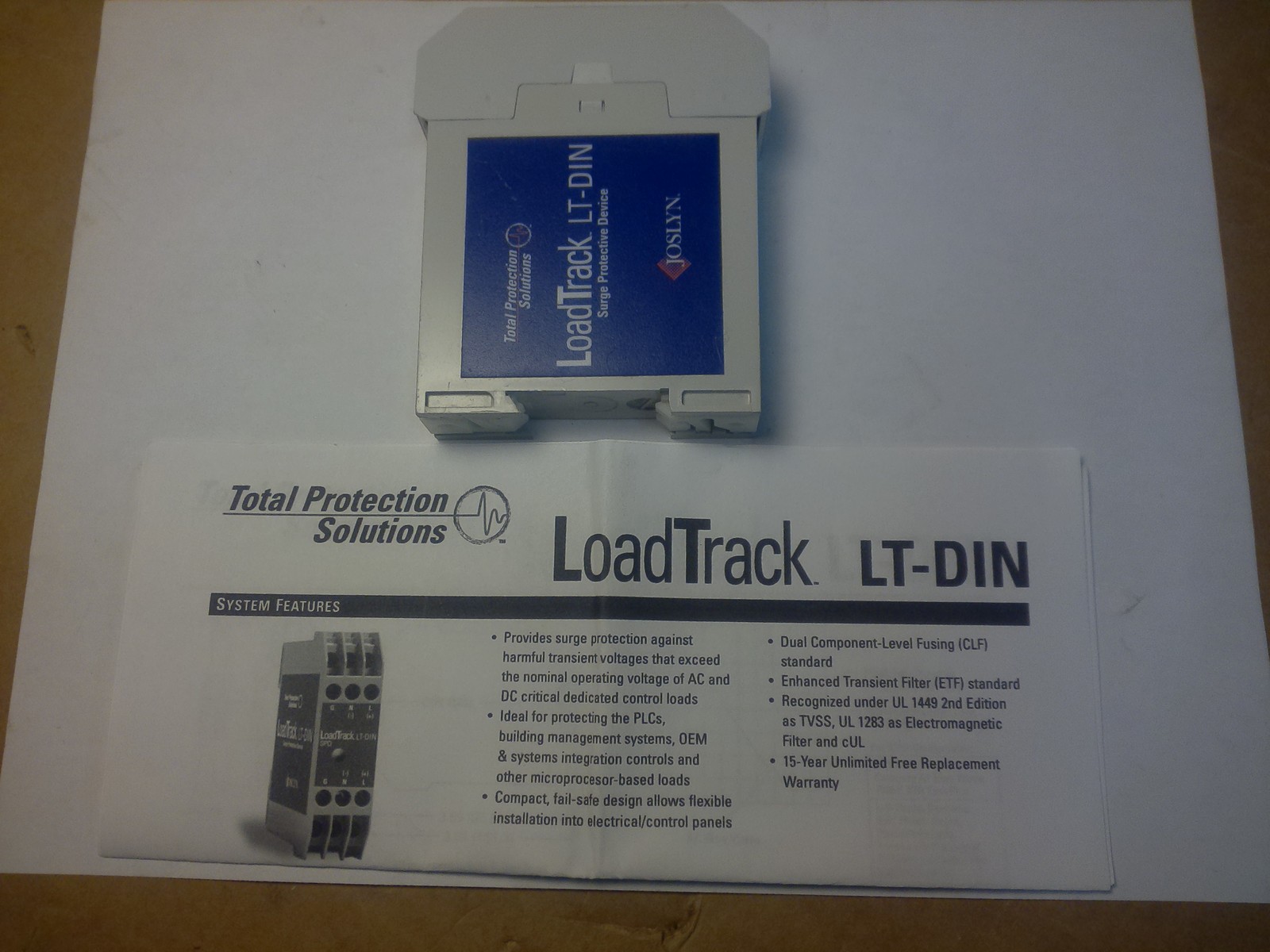 (NEW) JOSLYN TK-LT120-15A SURGE PROTECTION DEVICE / 120VAC @15A MAX / DI... - $48.59