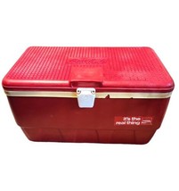 Vtg 70s Red Coca-Cola Coke Igloo Cooler Ice Chest 24x14x14 USA - £59.81 GBP