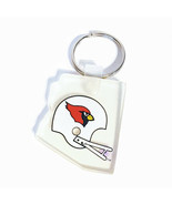 Vintage Arizona Cardinals Clear Rubber Keychain NFL Key Ring State-Shaped  - £3.13 GBP