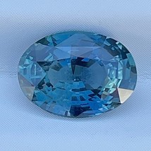 Natural Teal Sapphire Rare Loose Gemstone 2.48 Cts Oval Cut Engagement Ring - £860.49 GBP