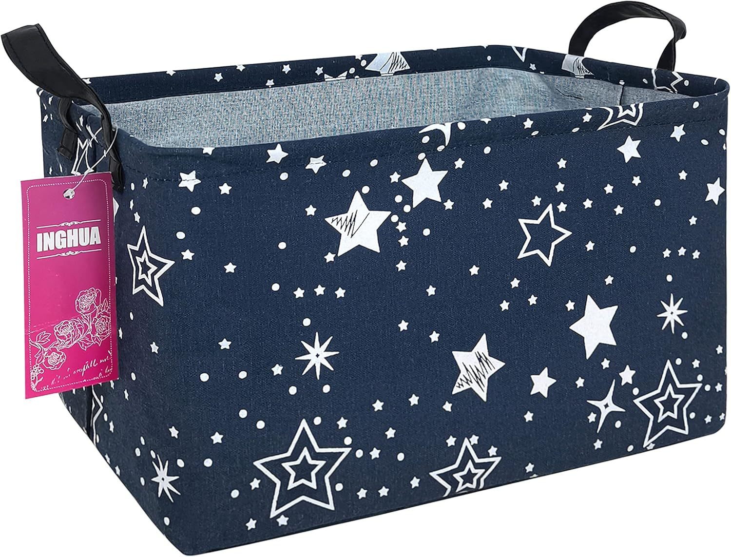 Rectangular Storage Basket Fabric Organizer Bin For Toys, Books,, Blue S... - $18.61