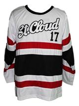 Any Name Number St. Cloud Huskies Retro Hockey Jersey New Sewn White Any Size image 4