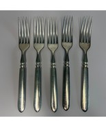 1847 Rogers Bros Set of 5 Silver-Plated Forks, 7.75 Inches Long Vintage ... - $28.05