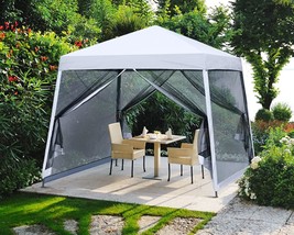 10X10 Mosquito Netted Pop Up Gazebo From Mastercanopy In White. - £141.01 GBP