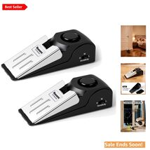 Portable 2-Pack Door Stopper &amp; Alarm System - 120DB Security for Peace o... - $20.74