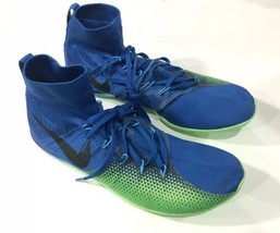 Nike Sz 12.5 Zoom Victory 4 XC Unisex Spikes Silver Shoes 878804-403 Blu... - $24.40